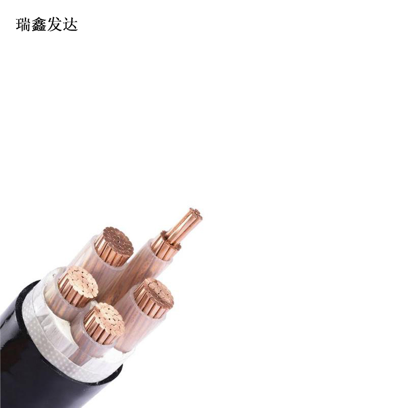 瑞鑫发达 阻燃铜芯铠装电力电缆ZC-YJV22 4*50+1*25 米