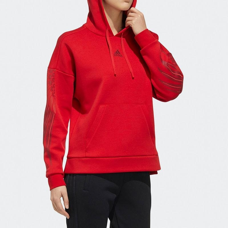 ADIDAS阿迪达斯连帽卫衣运动休闲舒适女装套头衫GG0772 Z