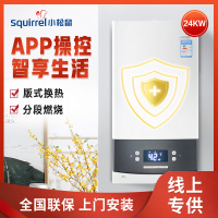 小松鼠燃气壁挂炉 家用暖气炉地暖锅炉天然气采暖炉沐浴两用型 板式换热 一键eco节能 智能新款24kwSD24-B15