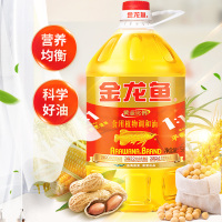 金龙鱼黄金比例调和油5L+黄金比例非转基因调和油700ml家用烹饪炒菜食用油