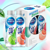 雀巢(Nestle)优活补水+含膳食纤维补充电解质运动饮料青柠/蜜桃味450ml*2 雀巢水 运动补水 功能饮料