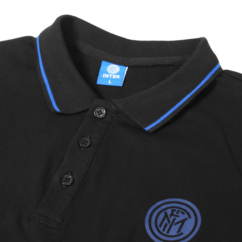国际米兰俱乐部Inter Milan官方新品秋季棉质长袖男士POLO衫官方运动休闲翻领T恤