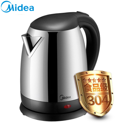 美的(Midea) 电水壶 12S03E1M 1.2L全钢 优质温控 食品级304不锈钢 大功率 电热水壶