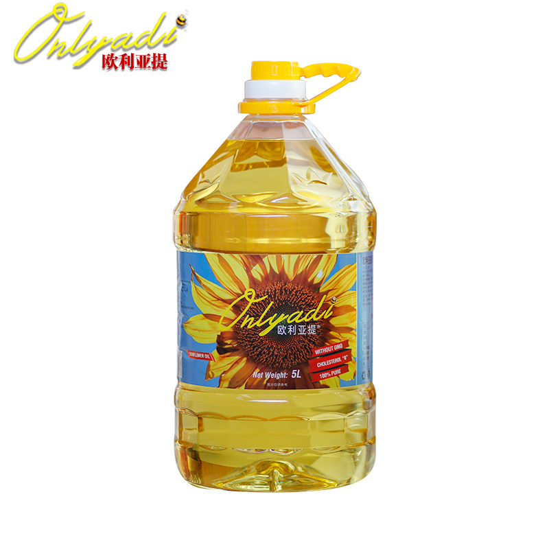 三盾 欧利亚提葵花籽油 5L/桶 乌克兰 压榨食用油非转基因