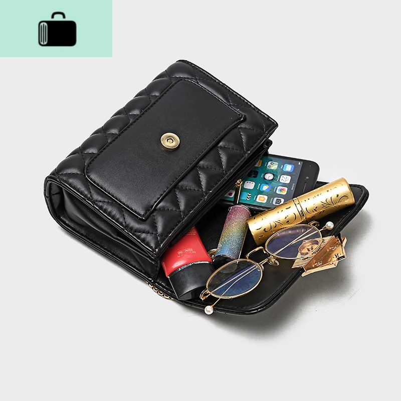 包包女包2020新款潮菱格链条小包网红ins百搭单肩斜挎包NEWLAKE_872高清大图