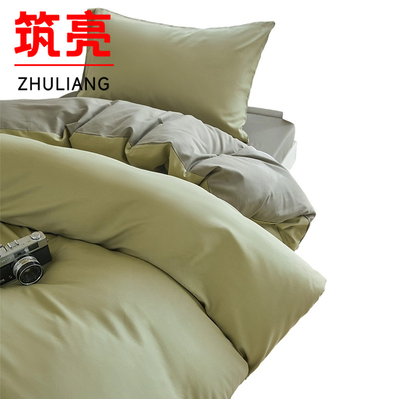 筑亮 纯棉三件套 C606 套高清大图