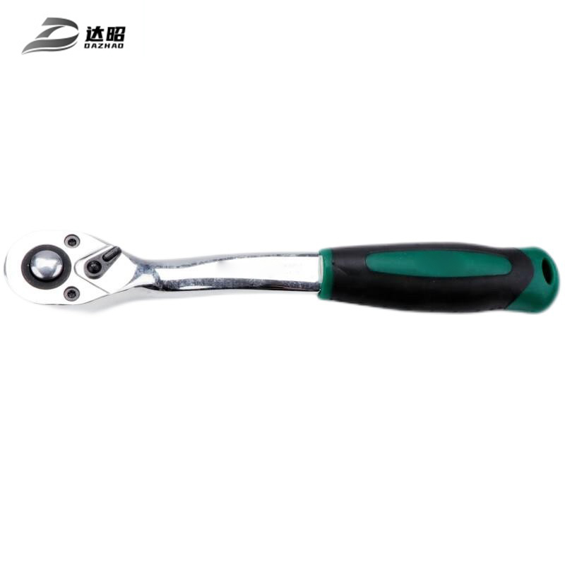 达昭 10mm系列镜面快速脱落棘轮扳手Cr-V 双色柄/302702高清大图