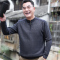 BaLuoShang爸爸毛衣加绒加厚男士拉链半高领打底衫秋冬季中老年父亲线衣宽松毛衣