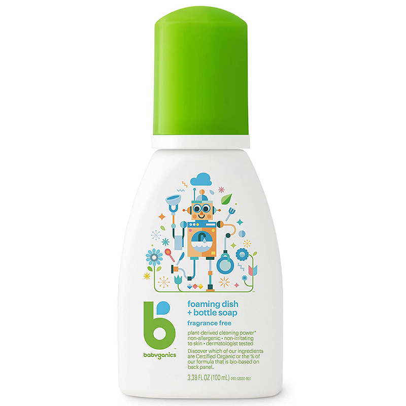 甘尼克宝贝(BabyGanics) 婴儿餐具奶瓶发泡清洁剂 无香100ml