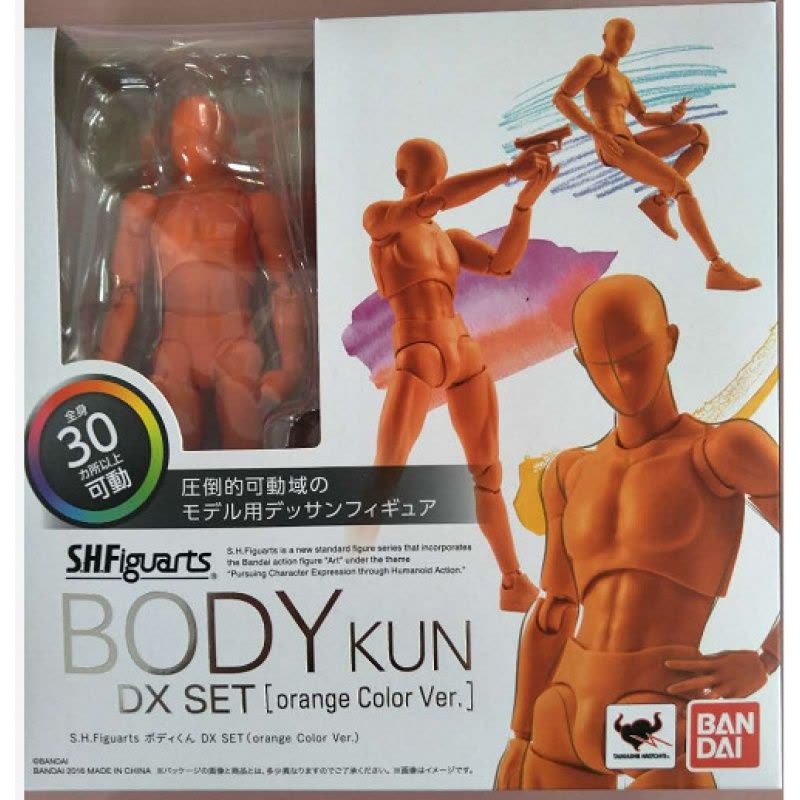 万代SHF人体模型素体手办画画绘画人偶美术漫画写生素描参考国产 Q版素体A图片