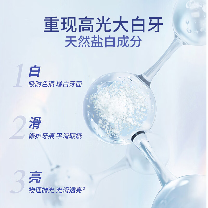 纳爱斯牙膏洁白去牙渍烟渍软垢牙龈护理下火护龈 盐白牙膏 200g*2支高清大图