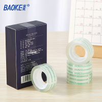 宝克(BAOKE)JM1820 小胶带 透明高粘易撕文具胶带 1.8cm*20Y 8卷/筒 1筒