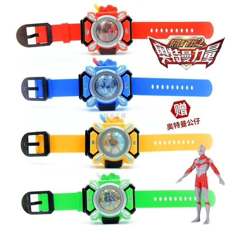 正版钢铁飞龙2变形玩具金刚5奥特曼恐龙合体机器人手表男女孩儿童模型 铂金版龙神号X高清大图