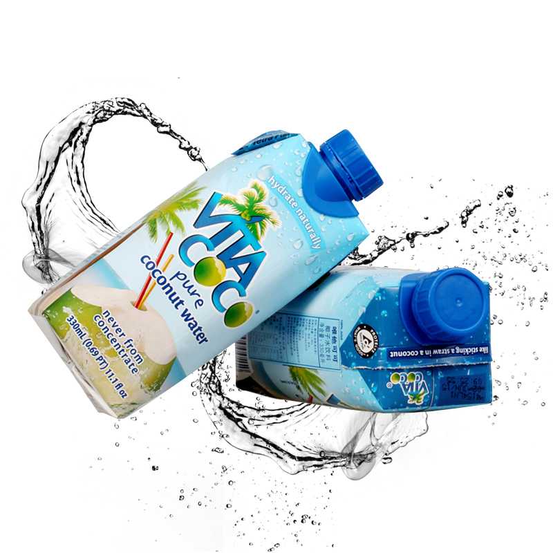 唯他可可(VitaCoco)椰子水330ml*12(整箱)马来西亚进口椰子水果味饮料原味