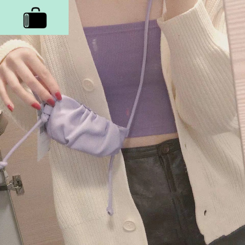 2020夏新款可爱mini云朵包百搭褶皱饺子包女斜挎单肩小包包手拿包NEWLAKE高清大图