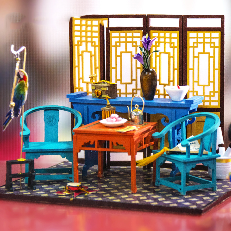 若态DIY小屋传统文化古风手工制作 今夕何夕模型房子Nanci的家 塞儿曲高清大图