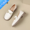 SUNTEK乐福鞋女软底单鞋2023年夏季新款凉鞋低跟女鞋英伦风皮鞋