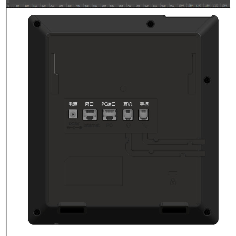 HHtek千兆彩屏话机UC924U 含POE不带电源图片