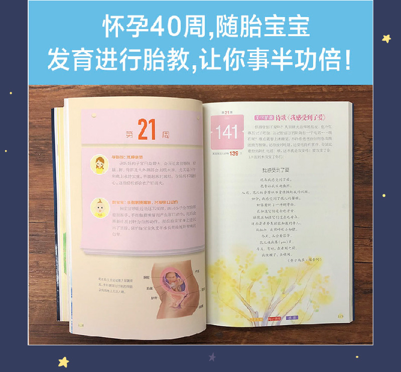 [正版]睡前胎教一天一页 睡前胎教故事胎教怀孕书孕妇书籍大全十月怀胎胎教书籍十月怀胎胎教故事怀孕孕期书籍大全高清大图