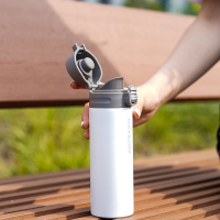 乐扣乐扣(lock&lock)缤纷弹跳盖保温杯LHC3222WHT 304不锈钢(390ml)白色