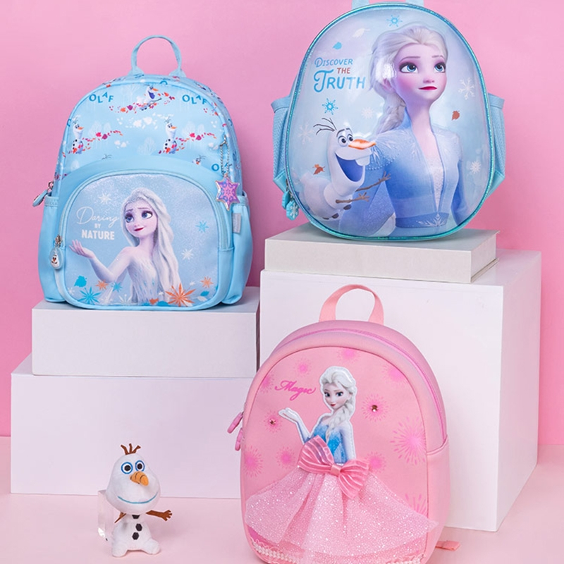 迪士尼disney幼儿园书包三到六岁小女孩轻便双肩包宝宝可爱公主儿童