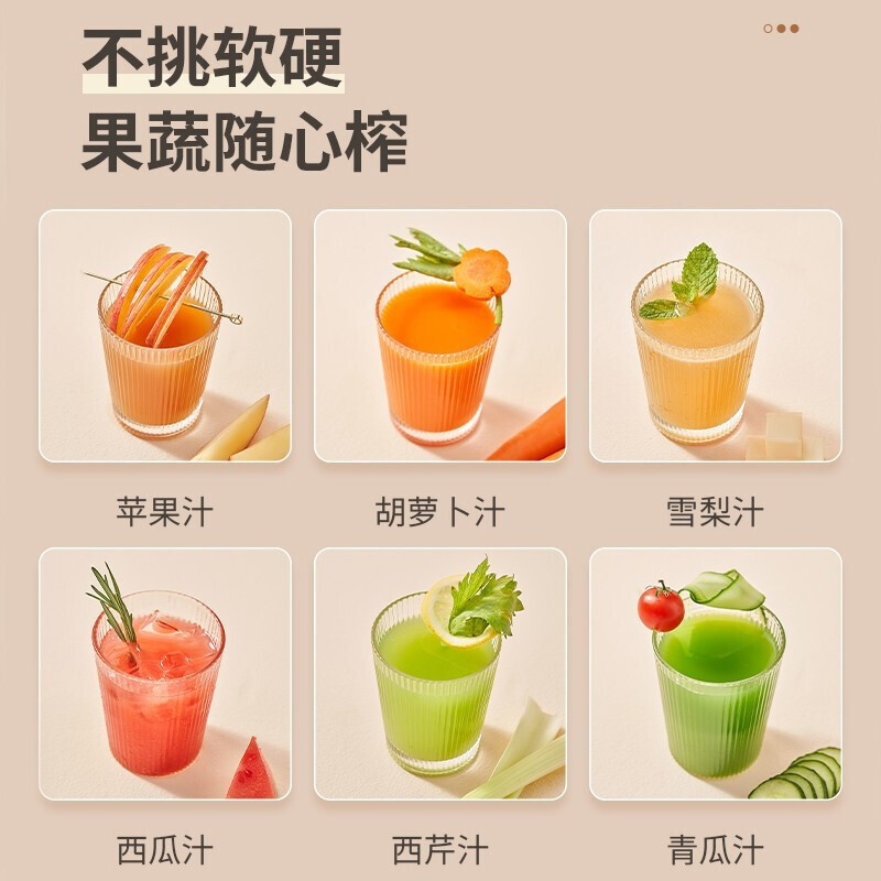 九阳(Joyoung) 原汁机 多功能家用电器榨汁机全自动冷压炸果汁果蔬机渣汁分离 Z5-LZ198