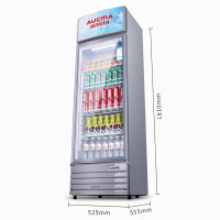 澳柯玛(AUCMA) 展示柜SC-228NE 228升商用单门冷藏展示柜冰柜保鲜饮料柜啤酒柜超市立式冰箱饭店餐饮