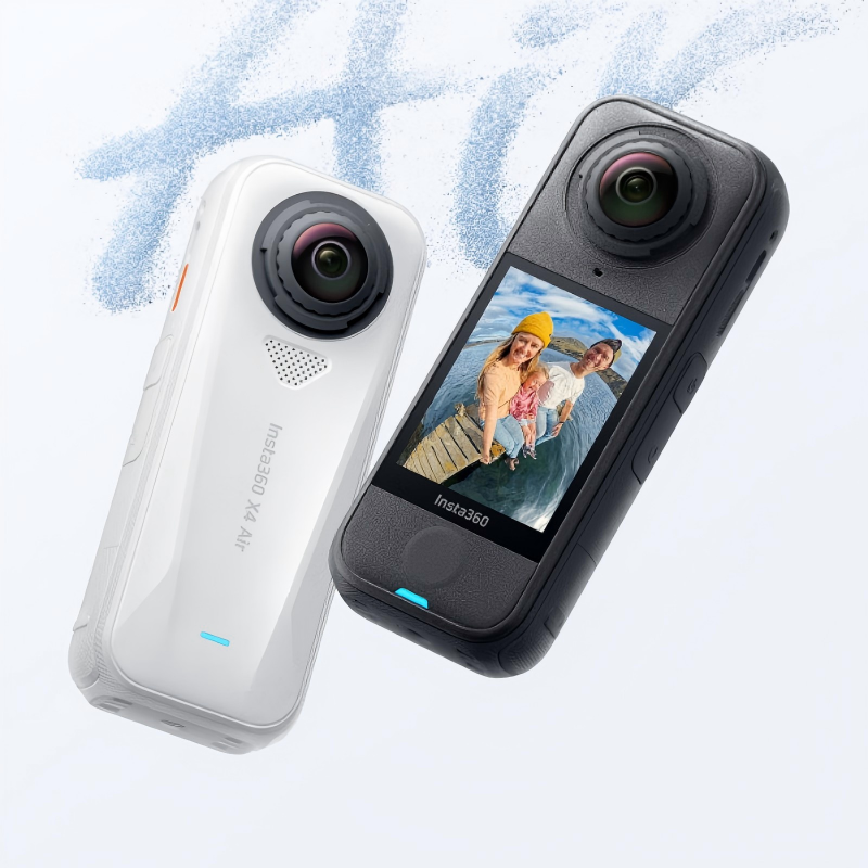 影石(Insta360)360X4Air8K全景运动相机轻巧便携高清防抖防水 续航随行套餐 石墨黑