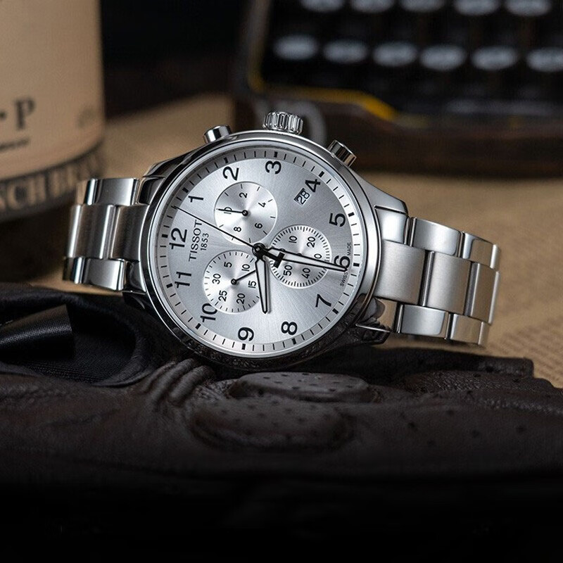 天梭(TISSOT)瑞士手表 速驰系列腕表 钢带石英男表T116.617.11.037.00