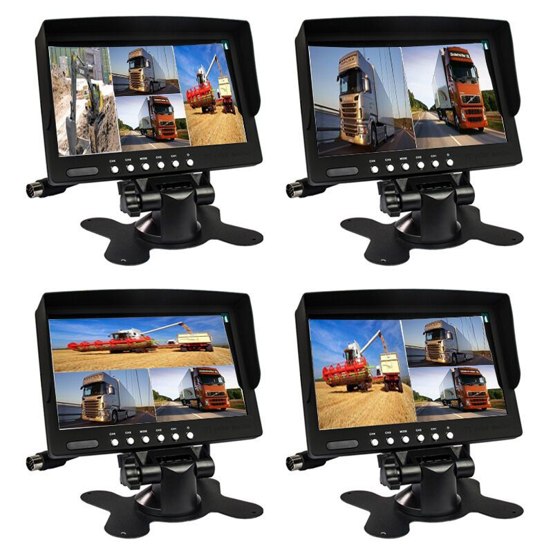 鹿途汽车360度全景摄像头一拖二7寸显示屏4分割行车记录仪车载监控录像机dvr倒车影像泊车系统报价 参数 图片 视频 怎么样 问答 苏宁易购