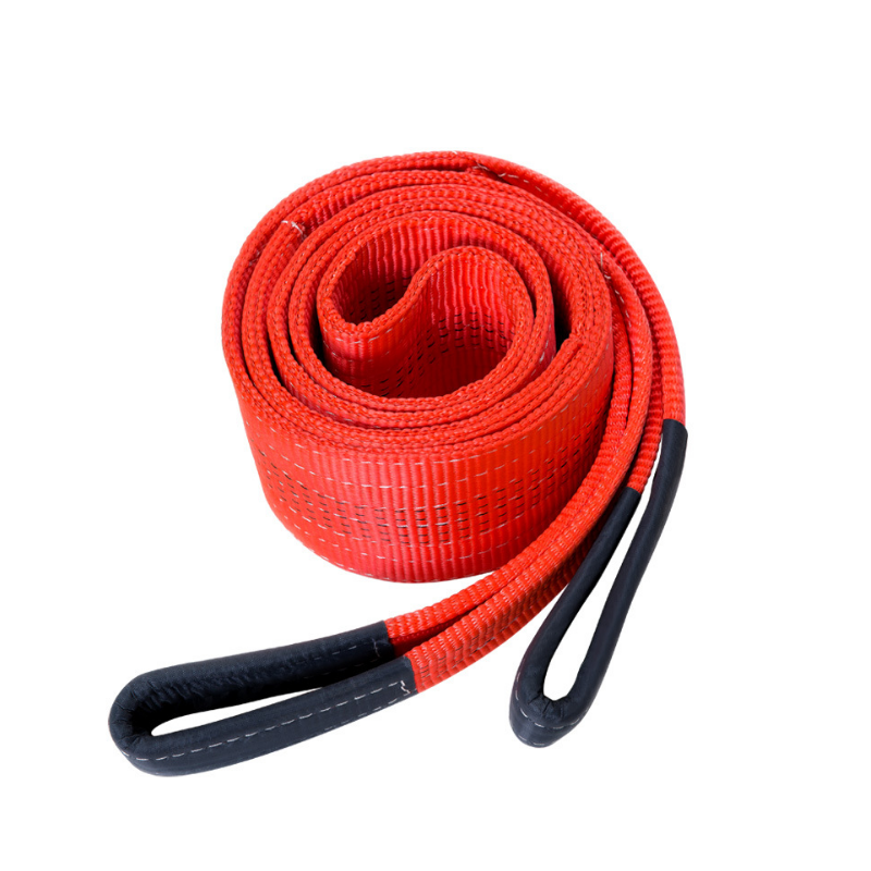 晟雕彩色扁平吊装带工业涤纶吊带吊绳双眼两头扣吊带5t5米视频