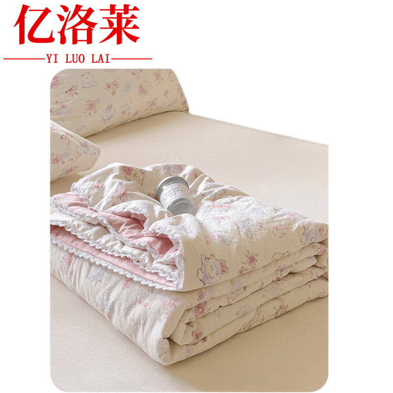 亿洛莱 薄被 150*200cm 条高清大图