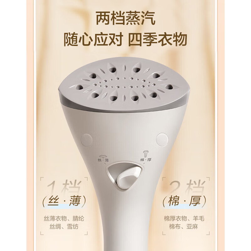 松下(Panasonic)挂烫机家用 熨斗 蒸汽挂烫机 双杆手持熨烫机大水箱电熨斗 NI-GWG040