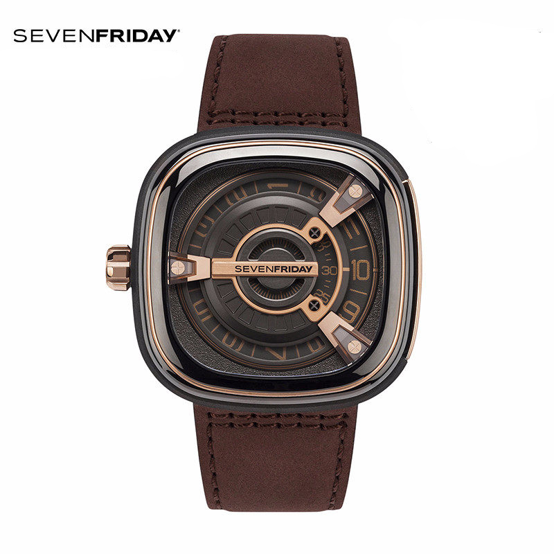 SEVENFRIDAY旗舰店正品瑞表7个七个星期五男士手表皮带机械表M2/2