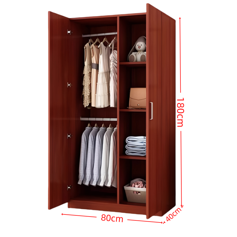 芙首泰两门衣柜800*400*1800mm台高清大图