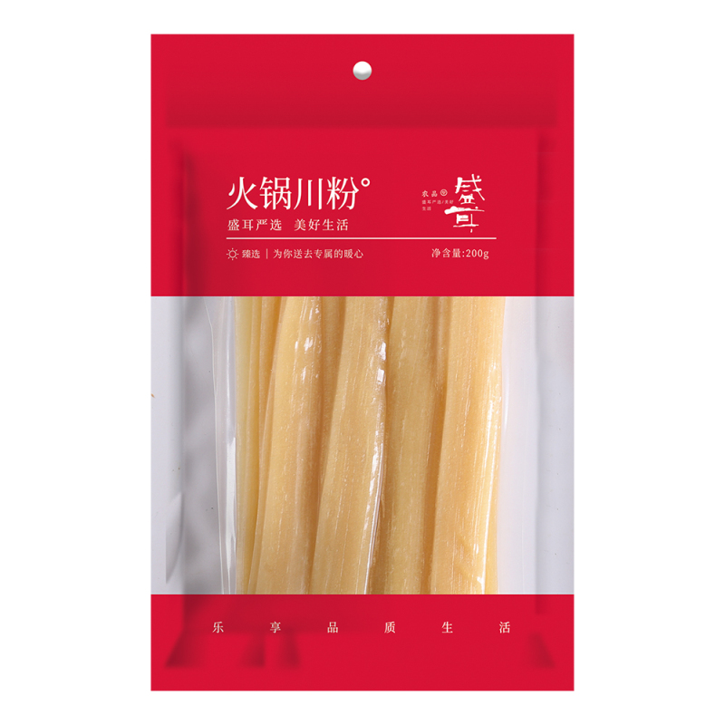 盛耳 火锅川粉宽粉200g*3袋装 四川红薯粉条粉皮苕粉火锅粉食材非土豆粉高清大图