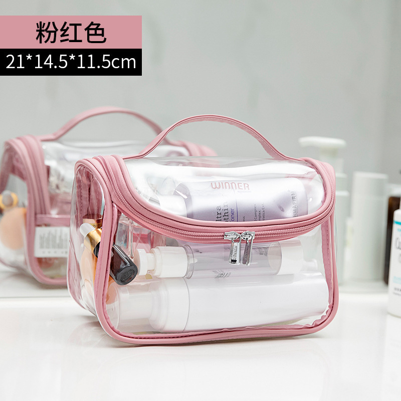 美帮汇化妆包女便携风超火大容量旅行防水透明洗漱化妆用品收纳包袋高清大图