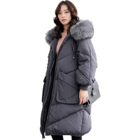 yaloo/雅鹿羽绒服女中长款 新款冬季韩版过膝连帽加厚潮