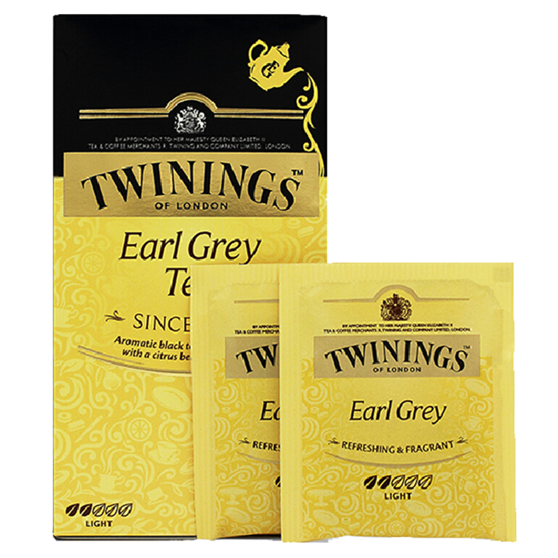 进口 Twinings/川宁 豪门伯爵茶25袋装 茶叶包 冲饮