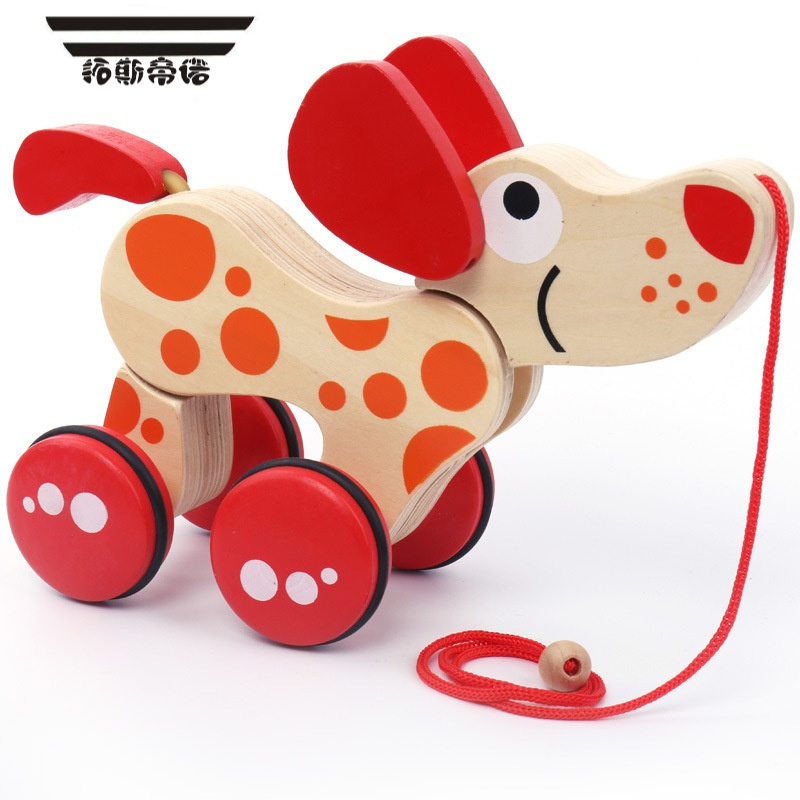 儿童手推车手拉绳拉线玩具车1-3岁宝宝玩具 538/鳄鱼拖拉车拖拉玩具