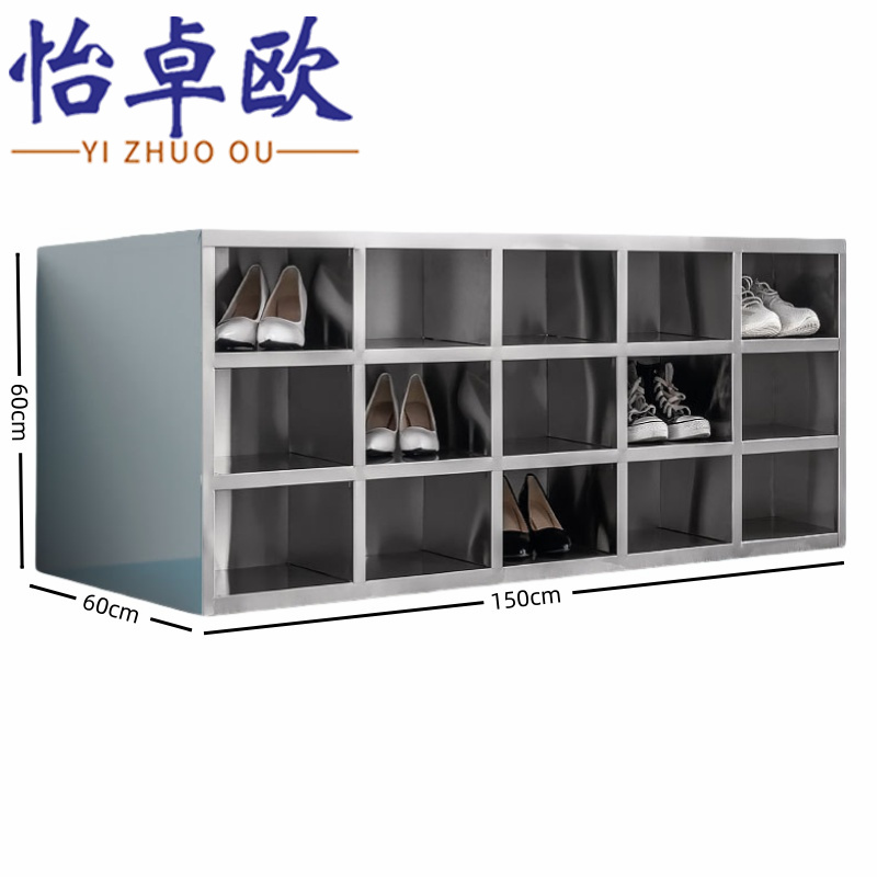 怡卓欧员工鞋柜30格三层个高清大图