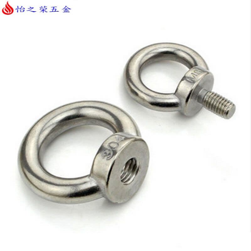 304不锈钢吊环螺母 吊环螺丝螺杆 吊母M3M4M5M6M8M10M12M14M16M20图片