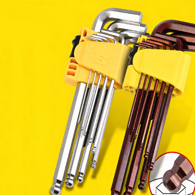 波斯 BS426097梅花内六角扳手(加长)9PC BDZSSC