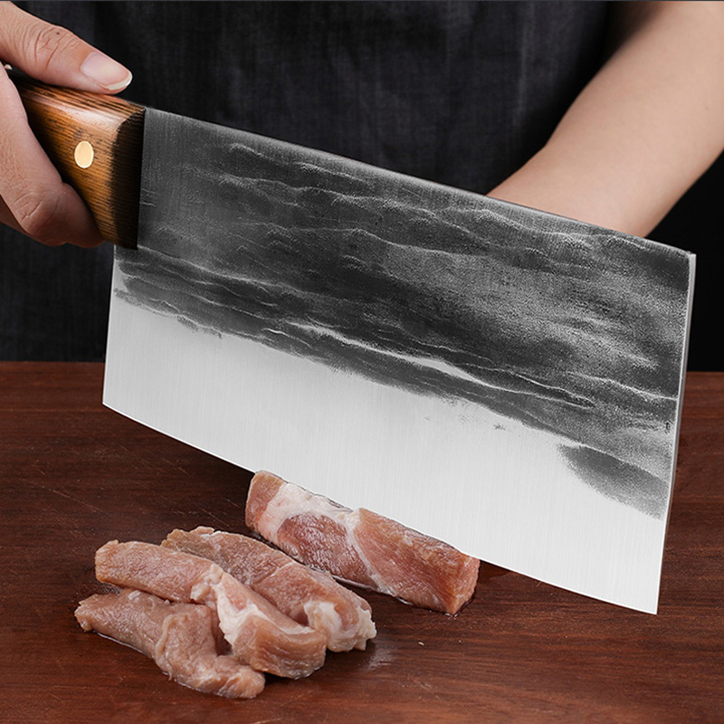 顺心优 不锈钢锻打菜刀 切片刀/把高清大图