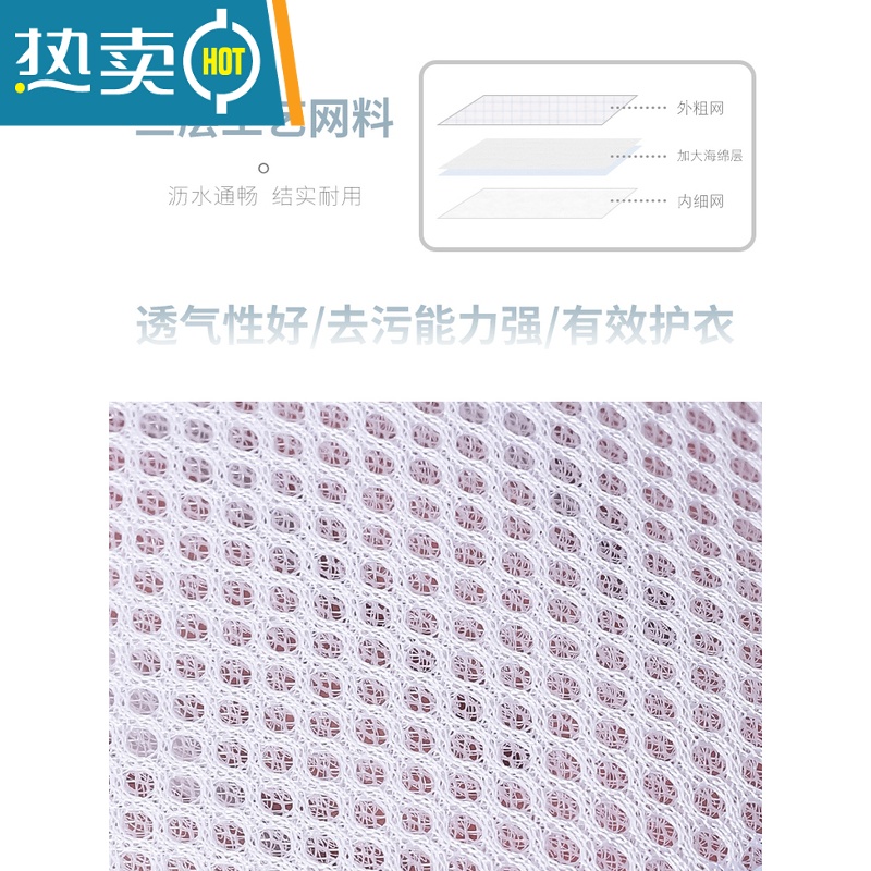敬平洗衣袋洗衣机专用防变形内衣袋羽绒服文胸洗护袋毛衣网兜过滤网袋 白色四件套:外套+T恤+袜子+裤子款护洗袋高清大图