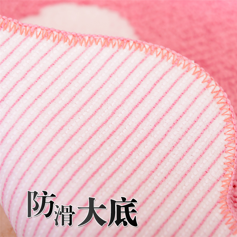 家柏饰(CORATED)卫浴口地垫浴室卧室客厅卫生间进吸水防滑脚垫子脚丫垫地毯高清大图