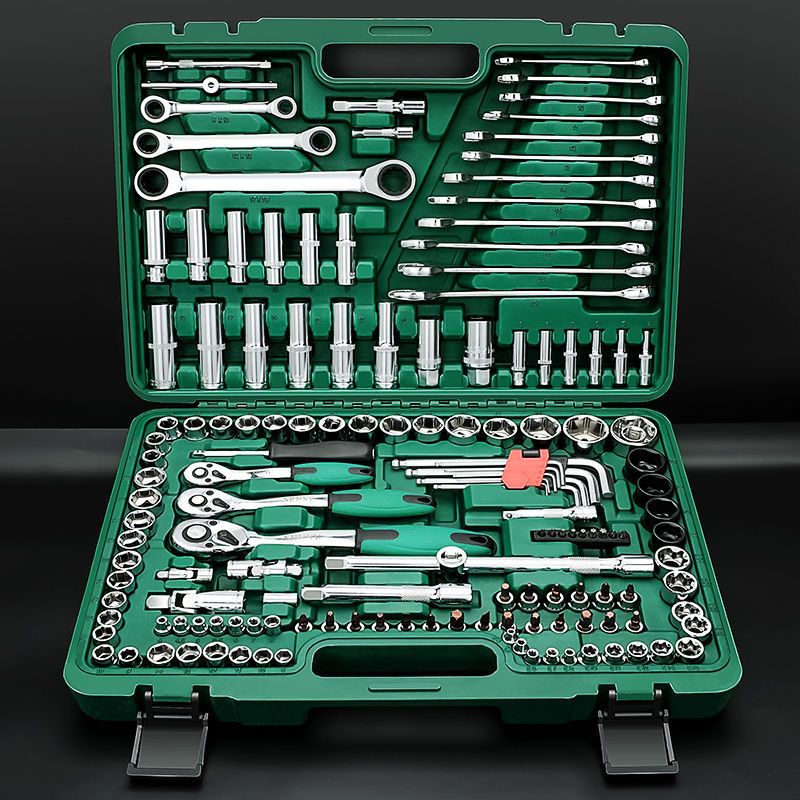 汽修工具箱套装板子套装棘轮扳手套装套筒扳手套装维修工具套装150