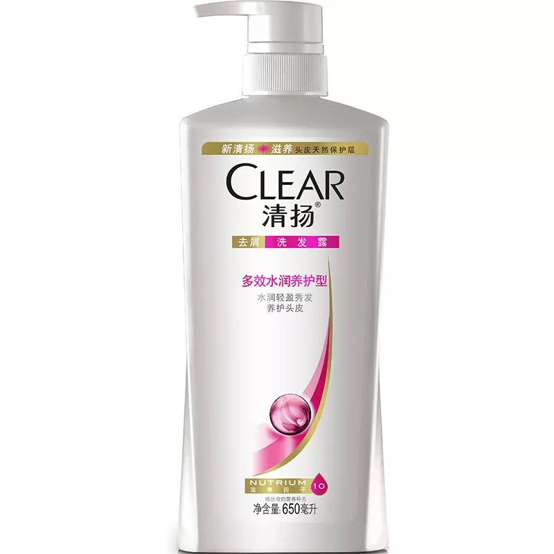 清扬(CLEAR)去屑洗发露多效水润养护型白瓶650G