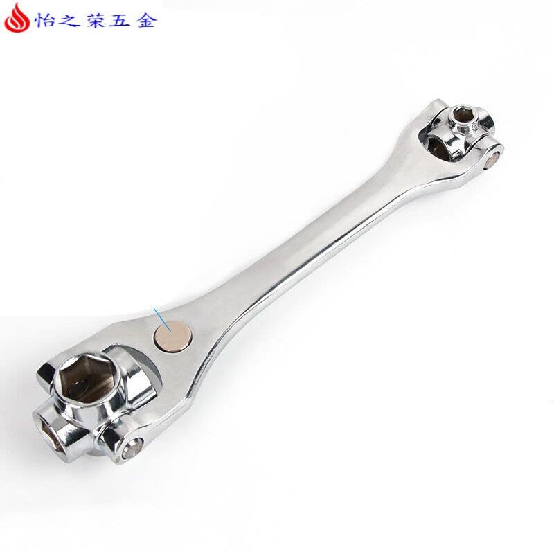 扳手52合一多功能套筒扳手套装八合一合1德国多用360度8-21mm 八合一扳手8-21【带磁】图片