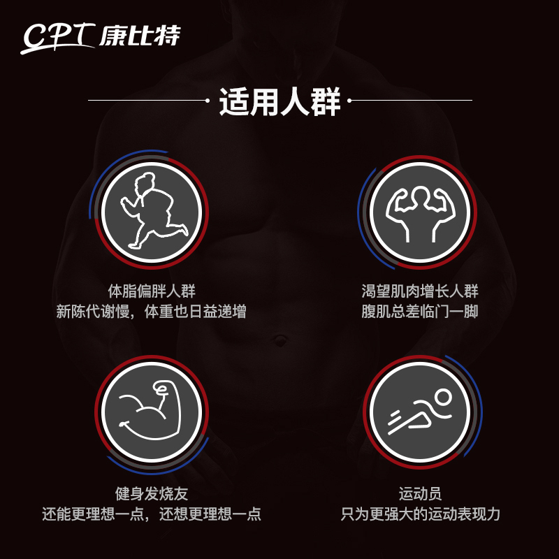 康比特乳清蛋白质粉 健身增健肌粉蛋白粉男女WHEY运动营养粉750g香草味+近效期